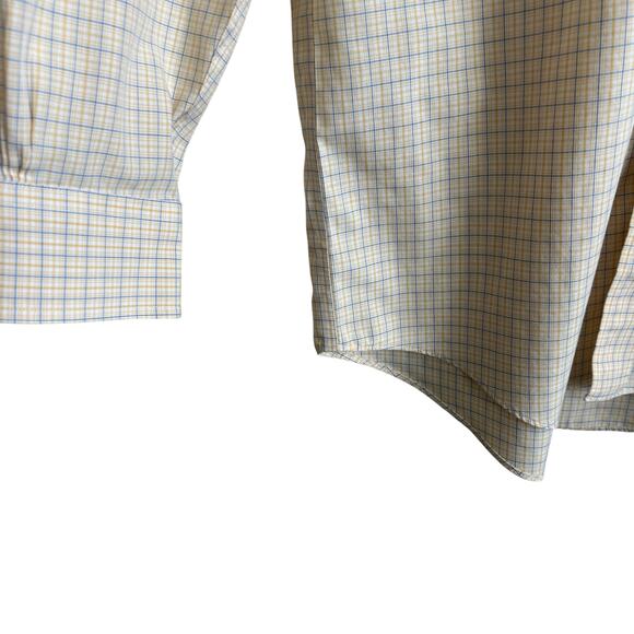 Brooks Brothers Mens Shirt S Yellow Check Button Up Preppy Classic Office Travel - Picture 7 of 11